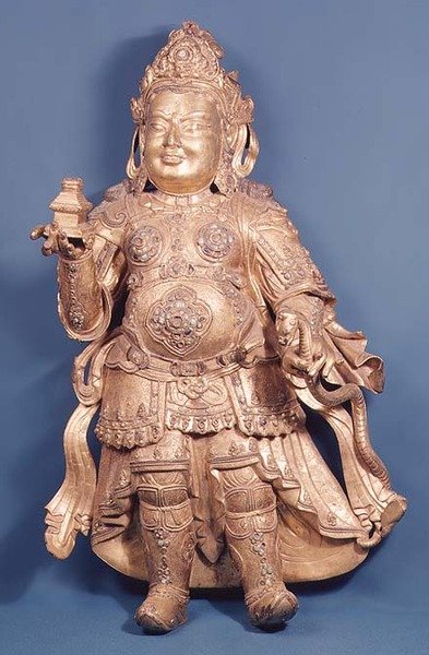 Figura di Virupaksa, inizio XV secolo (bronzo dorato) da Ming Dynasty Chinese School