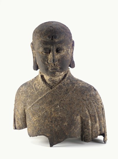 Testa e busto di un Lohan da Ming Dynasty Chinese School