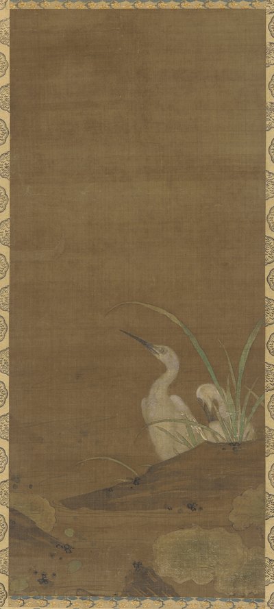 Aironi e piante acquatiche da Ming Dynasty Chinese School