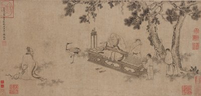 Laozi che consegna il Daodejing da Ming Dynasty Chinese School