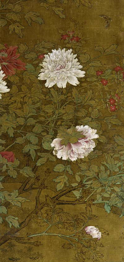 Peonie e farfalla da Ming Dynasty Chinese School