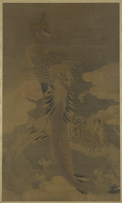 Fenici su un albero di Paulownia, c.1500 da Ming Dynasty Chinese School