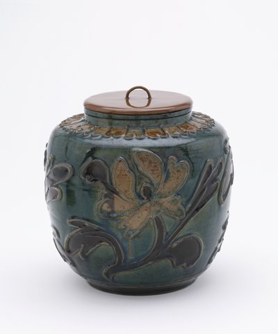 Barattolo policromo con coperchio in lacca da Ming Dynasty Chinese School