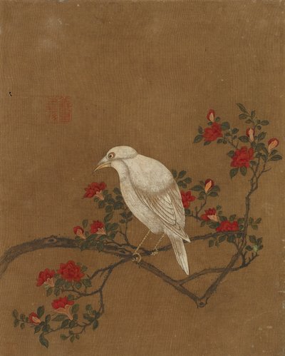 Dieci immagini di uccelli e fiori da Ming Dynasty Chinese School