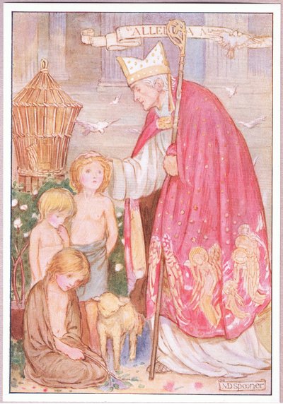 "Li chiamate Angli" disse. "No, piuttosto angeli". Sant