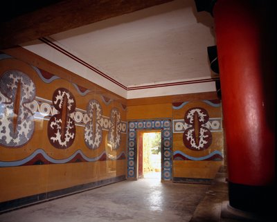 Arte greca: la Sala del Palazzo di Cnosso, Grecia da Minoan