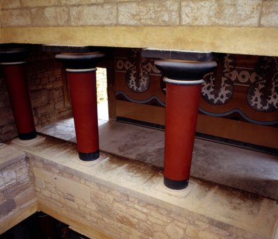 Arte greca: la grande scalinata del Palazzo di Cnosso, Grecia da Minoan