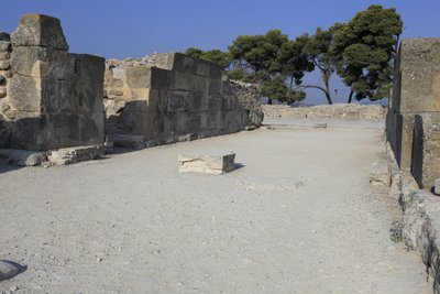 Sito archeologico minoico di Festo. I magazzini occidentali. Grande complesso dei magazzini del palazzo. Consiste nell