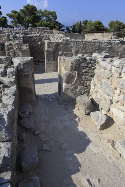 Sito archeologico minoico di Festo. I magazzini occidentali da Minoan