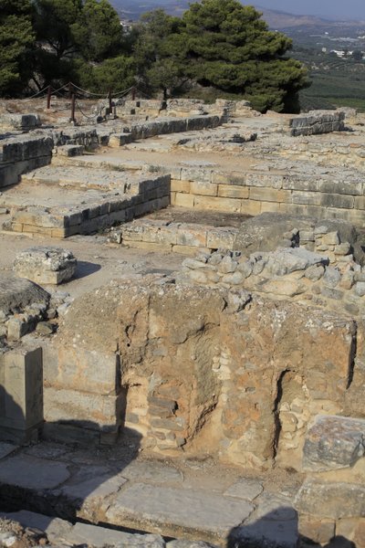 Sito archeologico minoico di Festo. Vista sul Complesso Nord-Est da Minoan