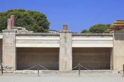 Sito archeologico minoico di Cnosso. Ala ovest; area chiamata 