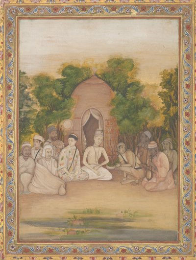 Un raduno di uomini santi di diverse fedi, ca. 1770-75 da Mir Kalan Khan