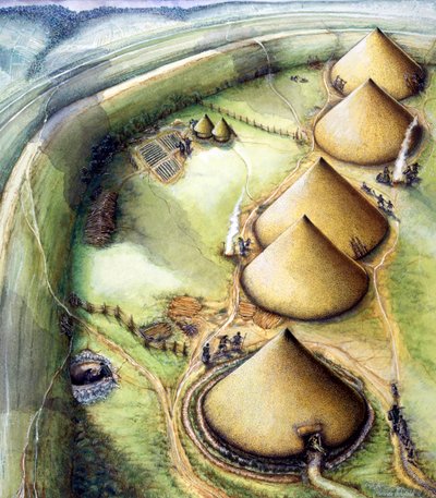Maiden Castle V secolo a.C., c1990-2010 da Miranda Schofield