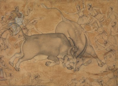 Bufali in Combattimento, fine XVI secolo da Miskin.