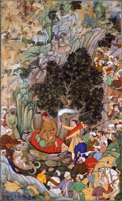 Akbar ordina di cessare il massacro nel 1578 da Miskin Miskin