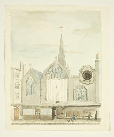 Copia di un disegno della vecchia Christ Church da Miss Martha Bird
