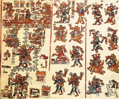 Codice Vindobonensis Mexicanus da Mixtec Mixtec