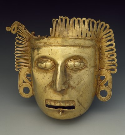 Maschera pettorale, periodo postclassico tardo, c.1350-1521 da Mixtec Mixtec