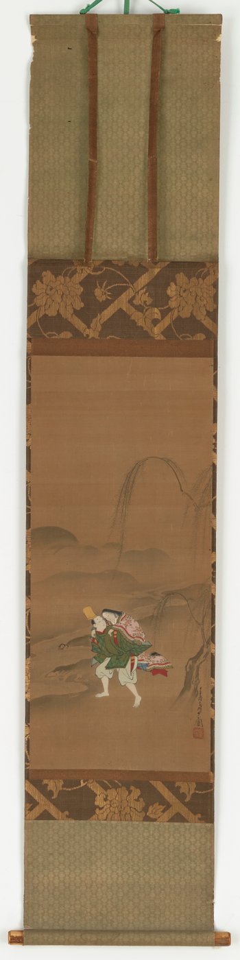 Ariwara Narihira che porta il suo amante da Miyagawa Chōshun