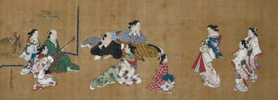 Scena di intrattenimento da Miyagawa Chōshun
