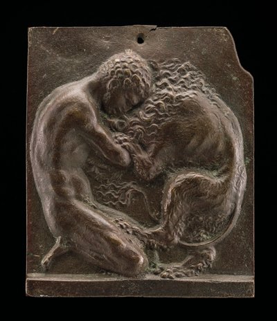 Ercole e il Leone Nemeo, fine XV - inizio XVI secolo da Moderno