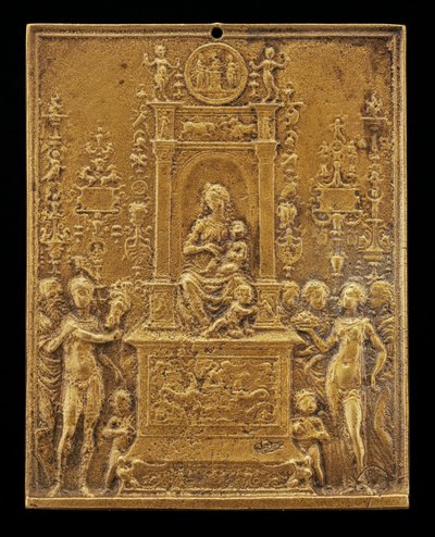 Madonna col Bambino in trono con santi, fine XV - inizio XVI secolo da Moderno