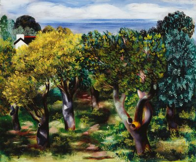 Paesaggio di Sanary; Paysage de Sanary da Moise Kisling