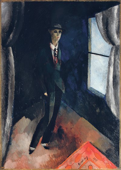 Uomo davanti alla finestra da Moise Kisling