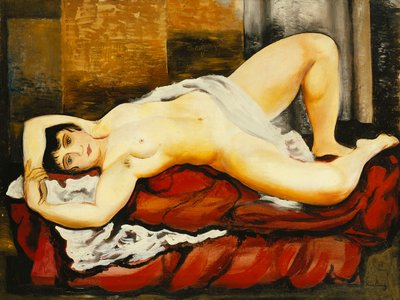 Nudo in lenzuolo bianco; Nu Couche au Drap Blanc da Moise Kisling