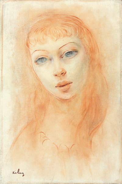 Ritratto di donna (olio su tela) da Moise Kisling