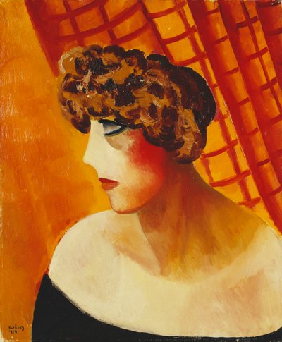 Profilo con occhi azzurri; Profil aux Yeux Bleus da Moise Kisling