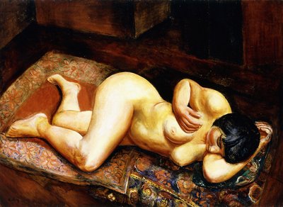 Donna nuda reclinata da Moise Kisling