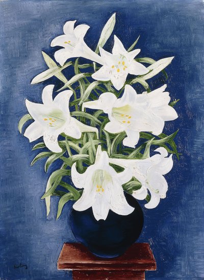 Vaso di gigli; Vase de Lys da Moise Kisling