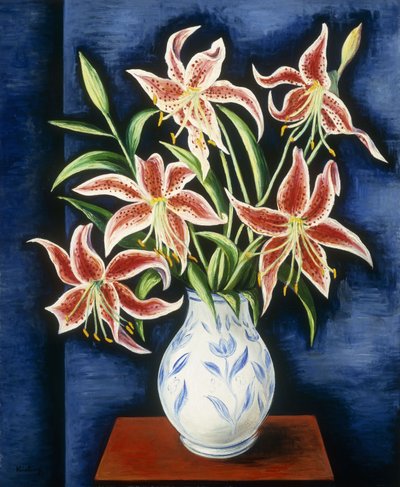 Vaso di gigli; Vase de lis da Moise Kisling
