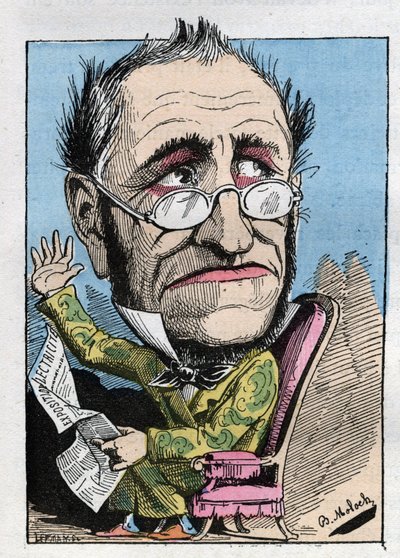 Allegoria di un curatore del XIX secolo in 