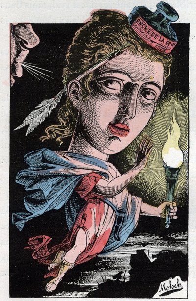 Allegoria della stampa nel XIX secolo da Moloch