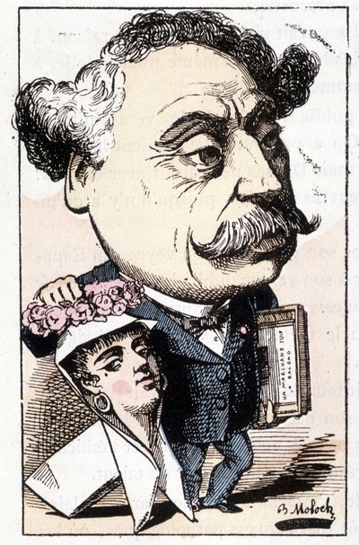 Caricatura di Alexandre Dumas Figlio, di Moloch da Moloch