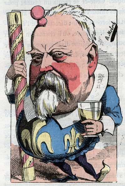 Caricatura di Visconte de Lorgeril, politico francese da Moloch