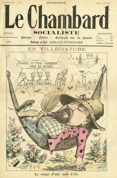 Illustrazione di Moloch per la copertina di Le Chambard Socialiste da Moloch
