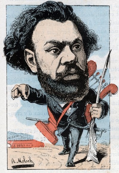 Ritratto di Clovis Hugues (1851-1907), poeta e politico francese da Moloch