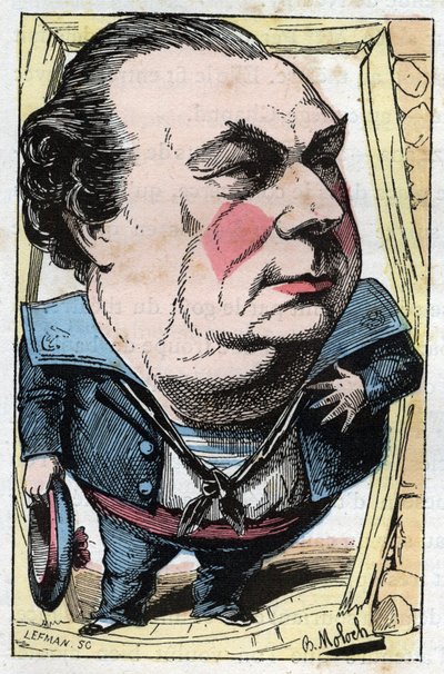 Ritratto di Francois Dumaine (1831-1893), comico francese da Moloch