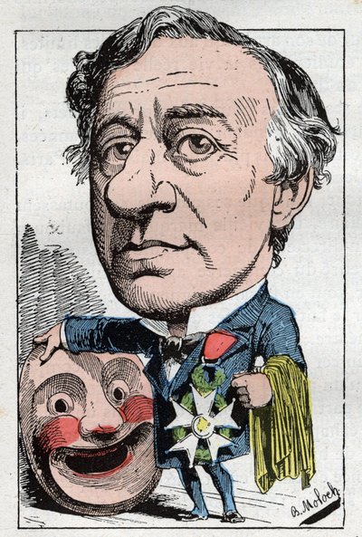 Ritratto di Francois Jules Edmond Got (1822 - 1901) attore francese da Moloch