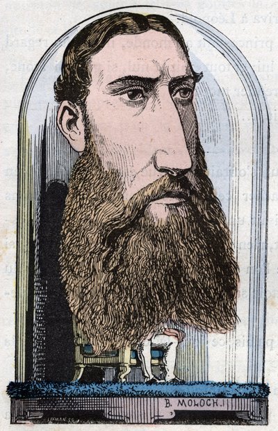 Ritratto di Leopoldo II, Re dei Belgi (Louis Philippe Marie Victor), Principe del Belgio, Duca di Sassonia, Principe di Sassonia-Coburgo-Gotha, Duca di Brabante da Moloch