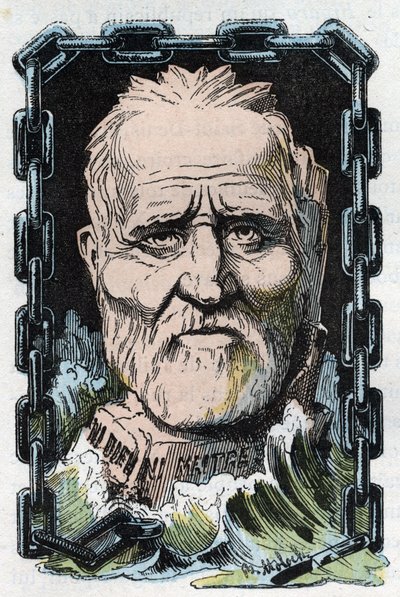 Ritratto di Louis Auguste Blanqui (1805-1881), teorico socialista e rivoluzionario francese da Moloch