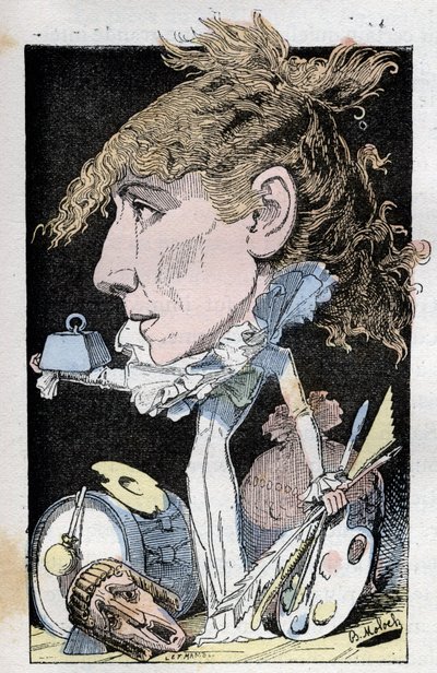 Ritratto della comica Henriette Rosine Bernard detta Sarah Bernhardt da Moloch