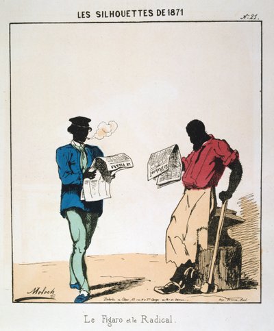Le Figaro et le Radical, 1871 da Moloch