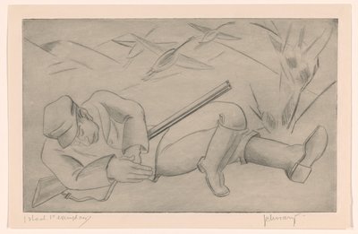 Cacciatore dormiente da Mommie Schwarz (signed by artist)