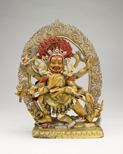 Mahakala a sei braccia, seconda metà del XVIII secolo da Mongolian School