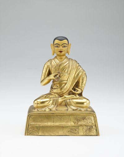 Dodicesimo Dalai Lama, Trinlay Gyatso, da un set parziale di lama e insegnanti, metà del XIX secolo da Mongolian School