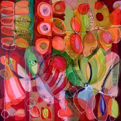 Motivi botanici astratti e colorati da Monika Riethmueller
